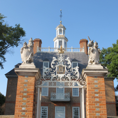 Williamsburg, Virginia, USA - September 25, 2012. The Governor's Palace Building,  Williamsburg, Virginia. The Governor's Palace  was home to seven British governors over several decades.