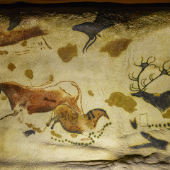Mexico City, FEB 16: Beautiful mural hertiage in the National Museum of Anthropology (Museo Nacional de Antropologia, MNA) on FEB 16, 2017 at Mexico City