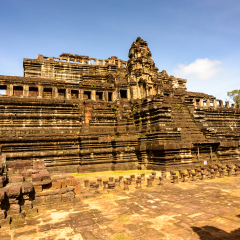 Baphuon, a temple at Angkor, Cambodia. Built as the state temple of Udayadityavarman II dedicated to the Hindu God Shiva.