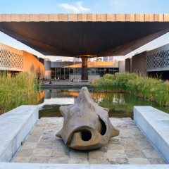 MEXICO CITY-DECEMBER 27,2016 : The National Museum of Anthropology at Chapultepec Park in Mexico City