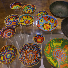 Mexico City, FEB 16: Beautiful art objects in the National Museum of Anthropology (Museo Nacional de Antropologia, MNA) on FEB 16, 2017 at Mexico City