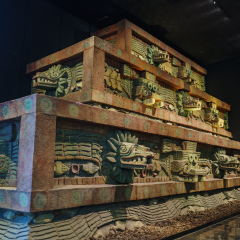 Mexico City, FEB 16: Beautiful Maya hertiage in the National Museum of Anthropology (Museo Nacional de Antropologia, MNA) on FEB 16, 2017 at Mexico City