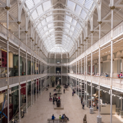 National Museums of Scotland incorporates the collections relating to Scottish antiquities, culture and history and collections covering science and technology, natural history, and world cultures.