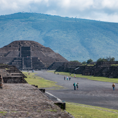 The majectic pyramide of the moon, legacy from a mysterious civilisation that influenced Aztec civilisation