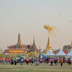 BANGKOK THAILAND - APRIL 21 People in Thailand is joining 223 rd Anniversary celebration of Krung Rattanakosin (Bangkok city) on April, 21, 2015 at Royal Plaza Bangkok Thailand.