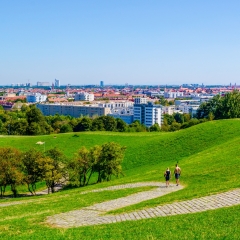 Olympiapark in Munich, Germany, is an Olympic Park which was constructed for the 1972 Summer Olympics