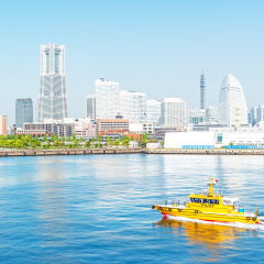 YOKOHAMA, JAPAN - May 2: Minato Mirai 21 Area in Yokohama, Japan on May 2, 2015. Minato Mirai 21 is a large urban development and the central business district of Yokohama, Japan.
