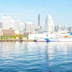 YOKOHAMA, JAPAN - May 6: Yokohama Minato Mirai 21 in Yokohama, Japan on May 6, 2015. Minato Mirai 21 is a large urban development and the central business district of Yokohama, Japan.