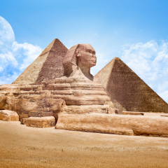 Pyramids Egypt with Great Sphinx