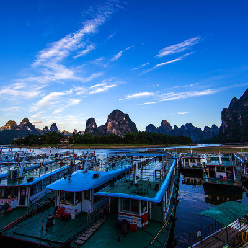 桂林漓江阳朔一日游 兴坪漓江竹筏OR游船,溶洞