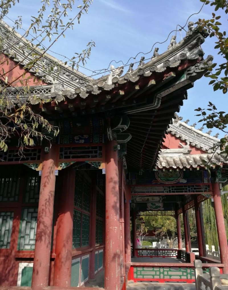 秋水依然:保定古莲花池秋景