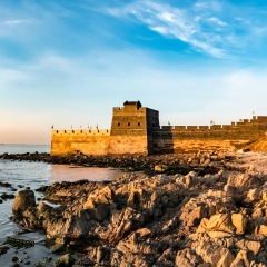 Qinhuangdao City, Hebei Province Shanhaiguan Great Wall architectural landscape
