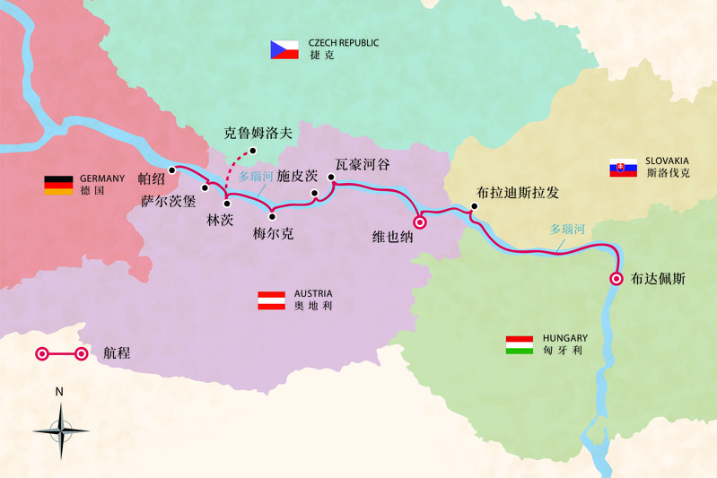 多瑙河航线