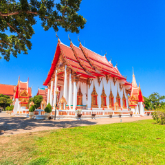 Temple Chaitararam (Wat Chalong temple) in Phuket province Thailand