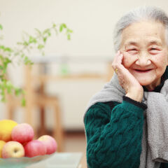 portrait of happy senior woman
