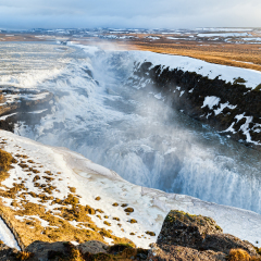 Gullfoss Waterfall in Iceland