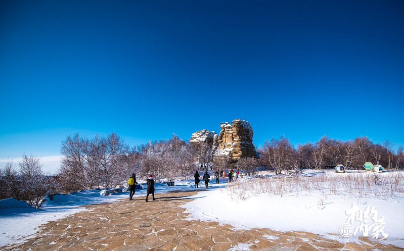 赤峰红山公园冰雪图片