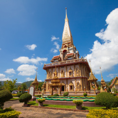 Wat Chalong temple in Phuket Thailand