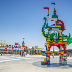 Dubai, United Arab Emirates August 10, 2017-Dubai Legoland at Dubai Parks and Resorts,Dubai, United Arab Emirates.