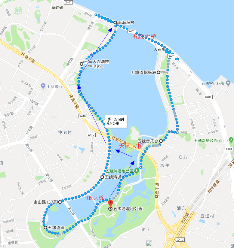 厦门人行步道线路图图片