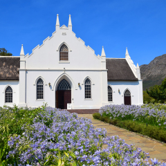Dutch Reform Church in Franschhoek, South Africa