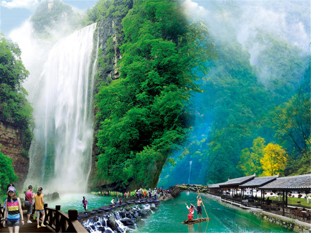  三峡大瀑布-金狮洞-情人泉全景1日游>含情人泉门票,宜昌火车站免费