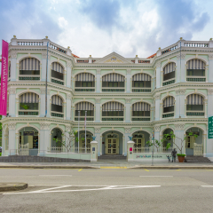 SINGAPORE - MARCH 2, 2018: Peranakan Museum in Singapore specialising in Peranakan culture. Museum opened on 2008, in permanent galleries showcasing, The historic Old Tao Nan School building.