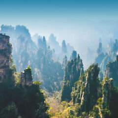 张家界森林公园全景风光 景点模块