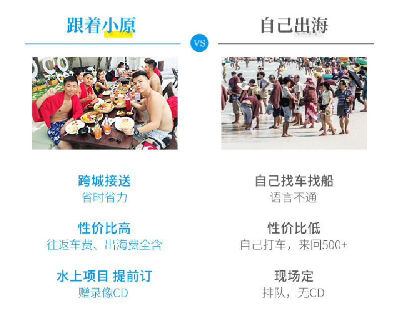 曼谷到芭提雅格兰岛+萨岛浮潜一日游 中文导游