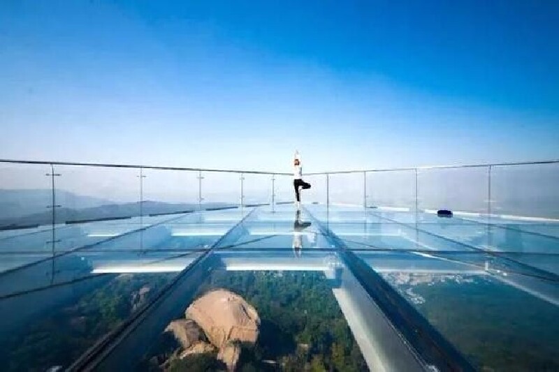 浪漫巨石山,巨石山520玻璃栈道让我又有一颗少女"心"