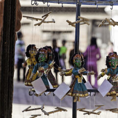 Nepalese string puppets in Bhaktapur, Nepal