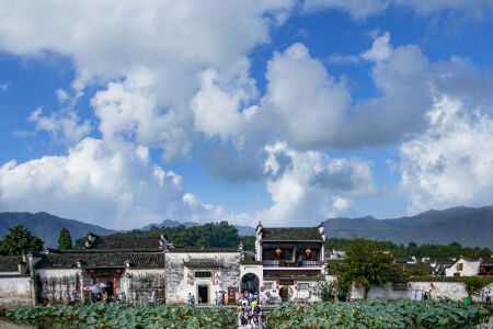 <宏村-西递2日游>九龙瀑清肺吸氧，玩转皖南古村落，首道大门票全含