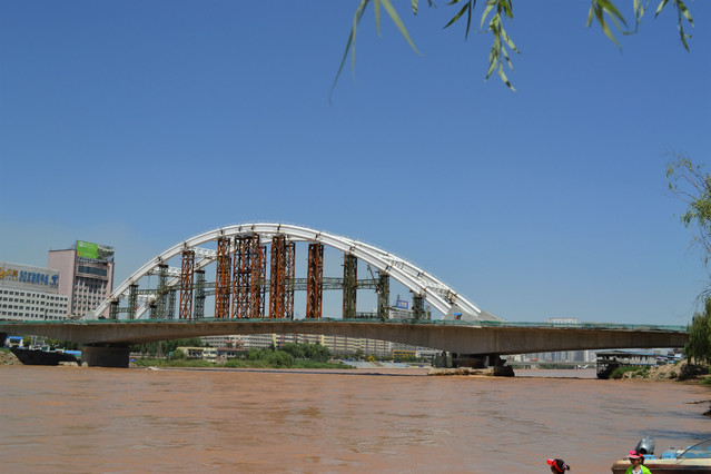 黃河中山橋 中山橋,建於清光緒三十三年,位於蘭州