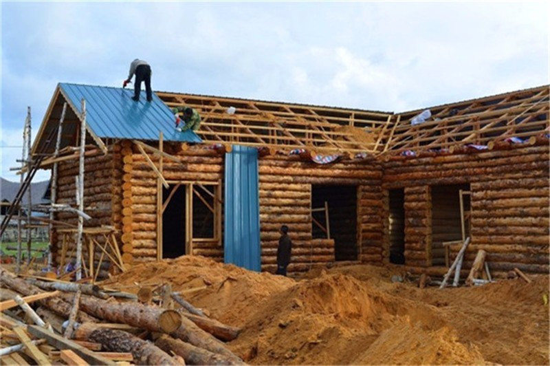 北紅村原始木刻楞建築住宿