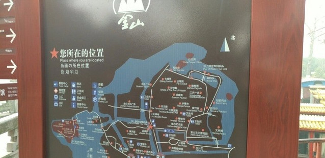 镇江金山寺景点地图图片