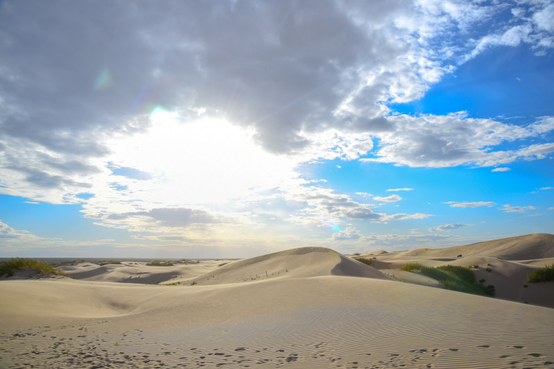 风沙成漠荒古长情东北第一漠库伦银沙湾游记