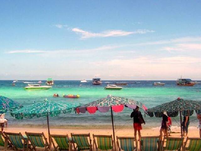 格蘭島 夏威夷號 雙體帆船出海浮潛夕陽之旅 芭提雅-格蘭島月亮灣豪華