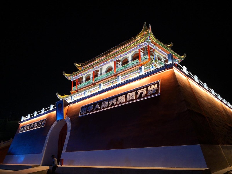 原创银川纪行南门楼夜色组图