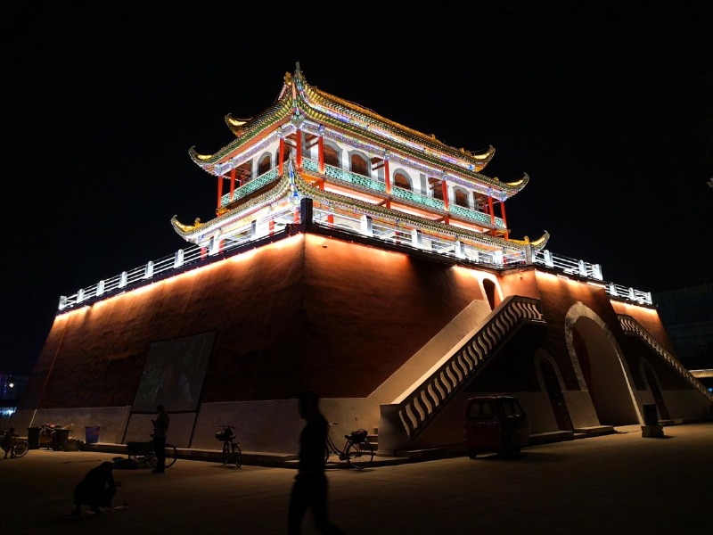 原创银川纪行南门楼夜色组图