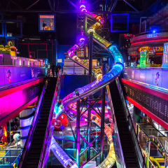 DUBAI, UAE - DECEMBER 5: Sega Republic, indoor theme park at The Dubai Mall, UAE. December 5, 2015 in Dubai, United Arab Emirates