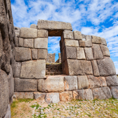 Saksaywaman is the historic capital of the Inca Empire in Cusco, Peru.