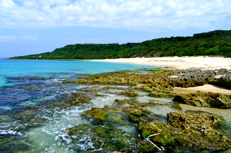 台湾海峡的好望角海天一色的最南端自然风光