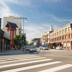 LOS ANGELES - CIRCA FEBRUARY 2015: Little Tokyo in downtown