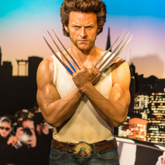 BANGKOK -JULY 22: A waxwork of Wolverine on display at Madame Tussauds on July 22, 2015 in Bangkok, Thailand. Madame Tussauds' newest branch hosts waxworks of numerous stars and celebrities