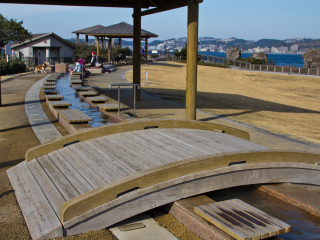 樱岛熔岩渚足浴公园