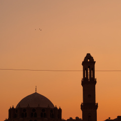 DUSK IN AL AZHAR MOSQUE