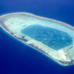 西沙盘石屿俯视图