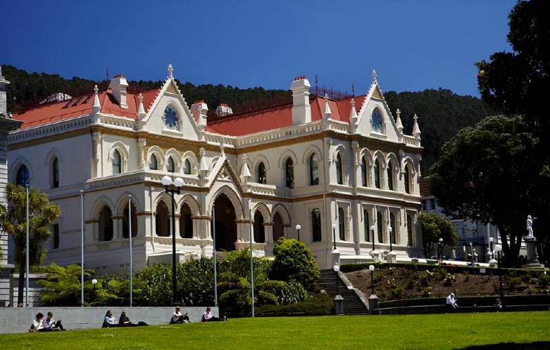 新西兰地标建筑举世无双的的蜂巢结构国会大夏