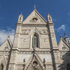 The historic cathedral "Duomo di San Gennaro" of Napoli in Italy