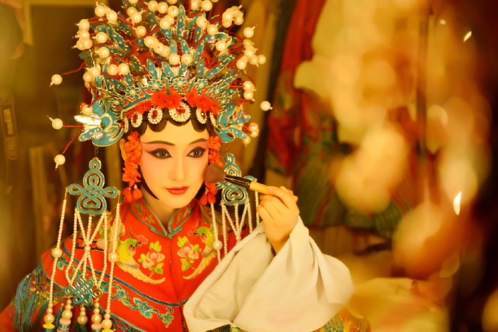 杨贵妃装饰虞姬扮相青衣与武生友人感触颇多,人可偷得半日闲,物却无情